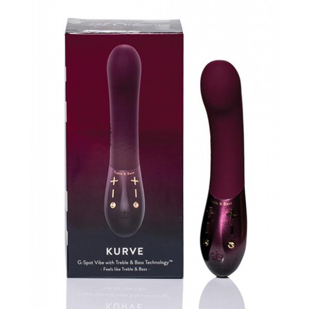 KURVE G-Spot Vibrator with Dual-Motor Technology in Stunning Plum