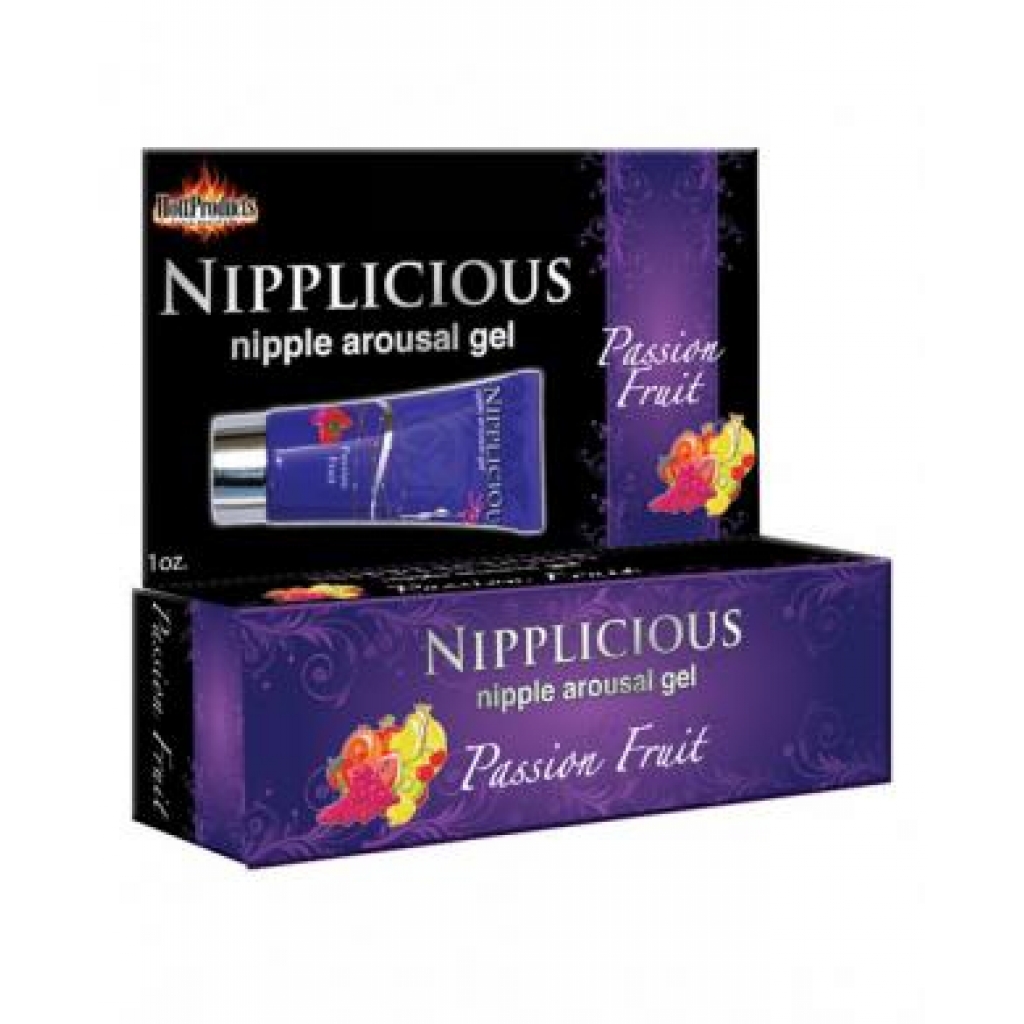 Nipplicious Nipple Arousal Gel - Passion Fruit, 1oz Tube