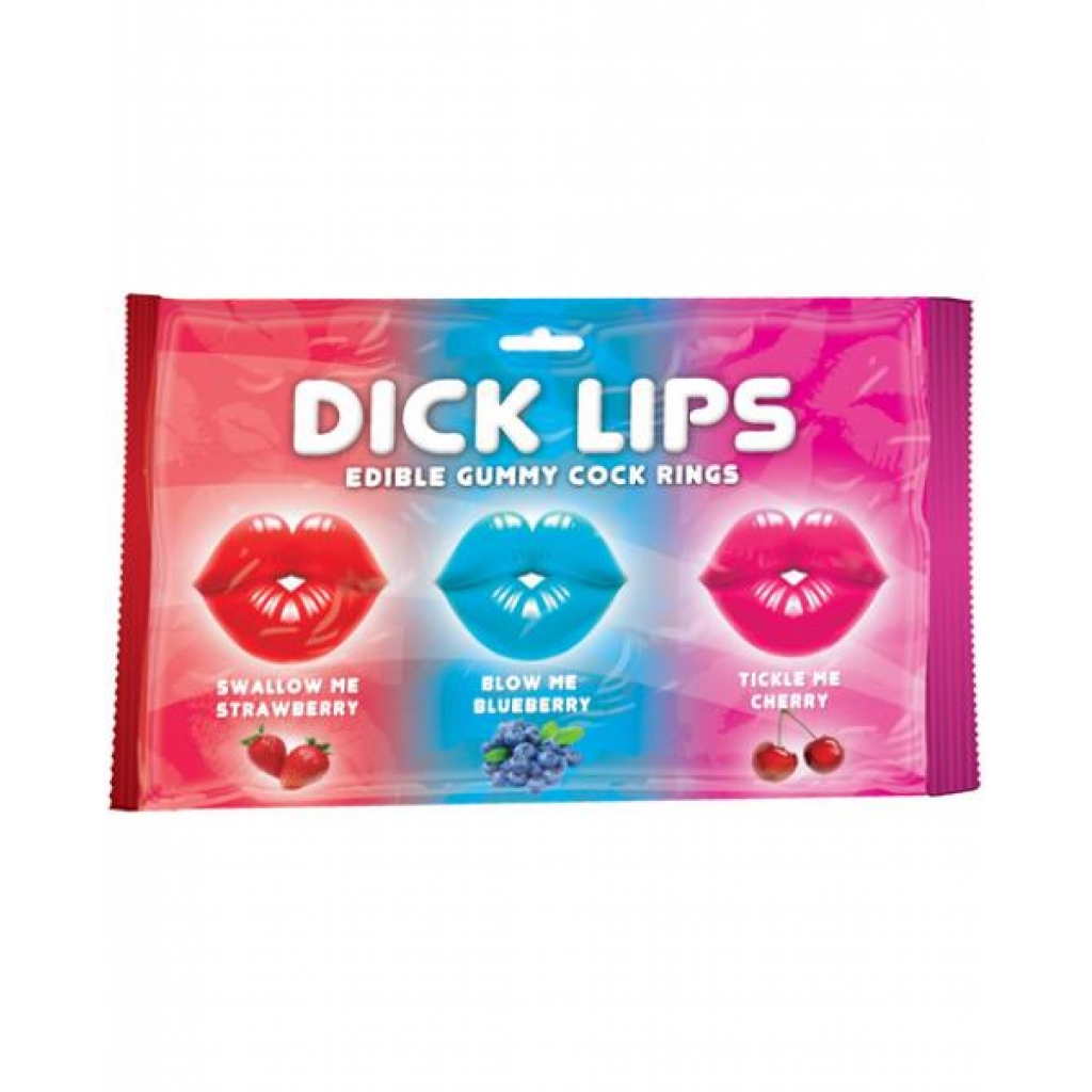 Dicklips Edible Gummy Cock Rings for Sweet Play