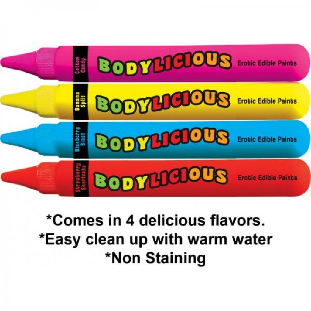 Bodylicious Edible Body Pens - 4 Pack