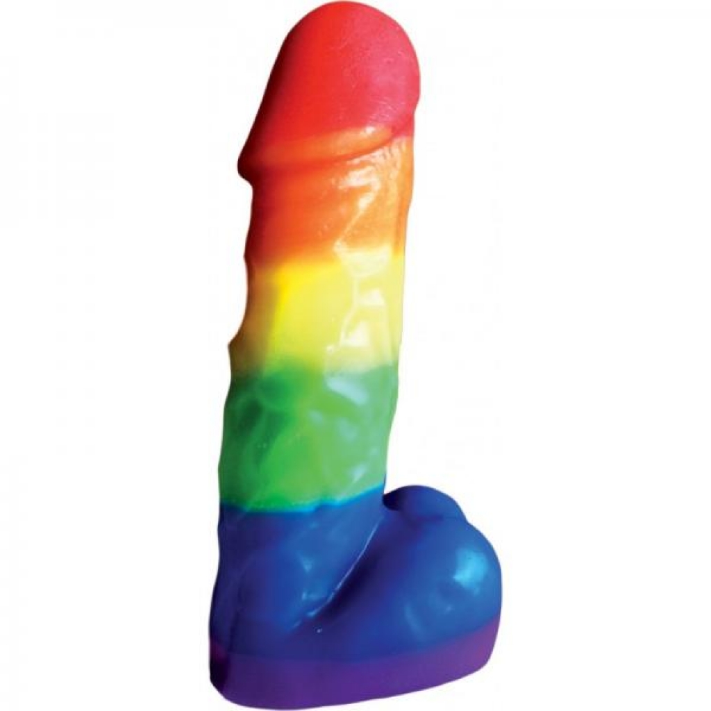 Rainbow Pecker Party Candle - 7 inches