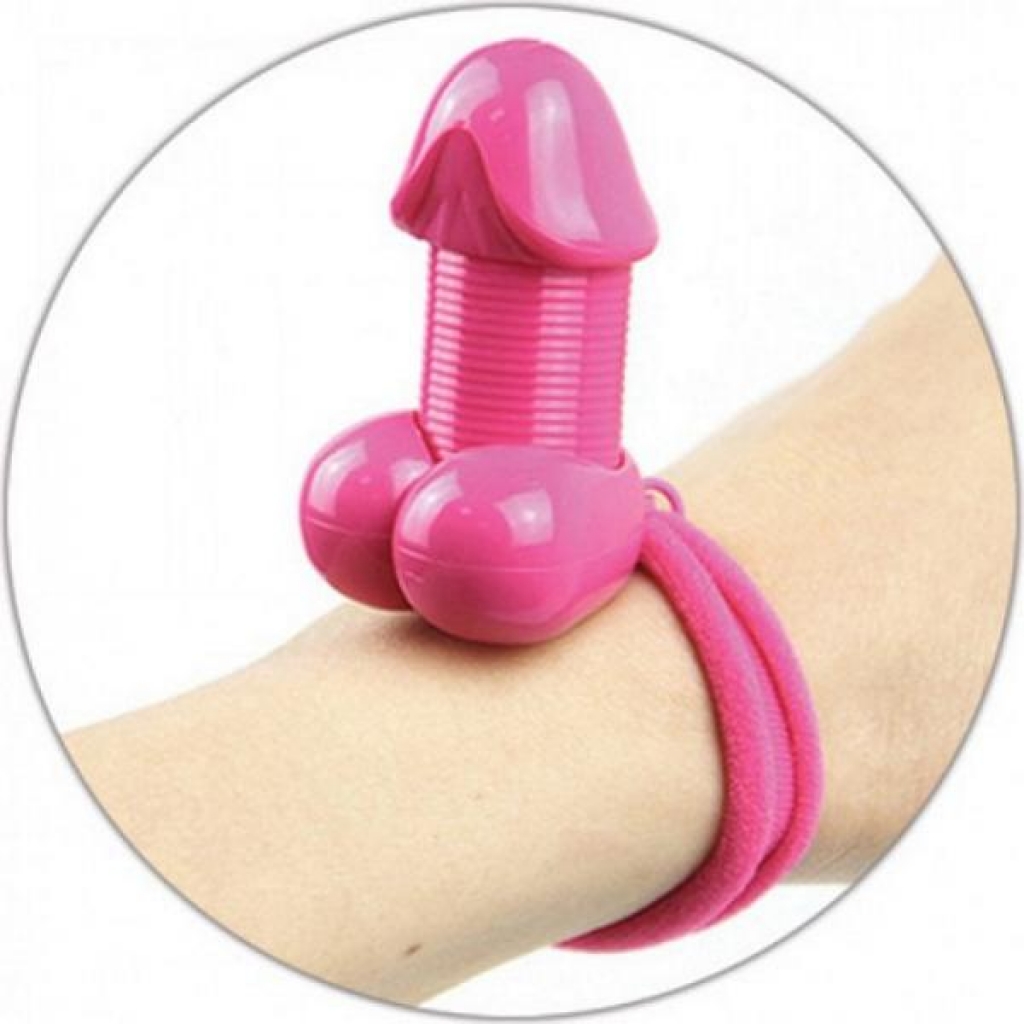 Pecker Lastic Hair Tie in Pink - Fun and Functional