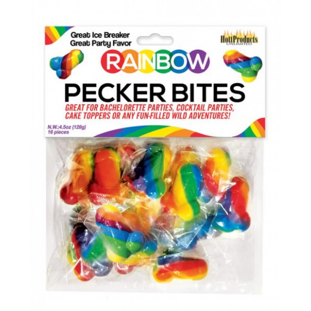 Rainbow Pecker Bites Candies - Fun Party Treats