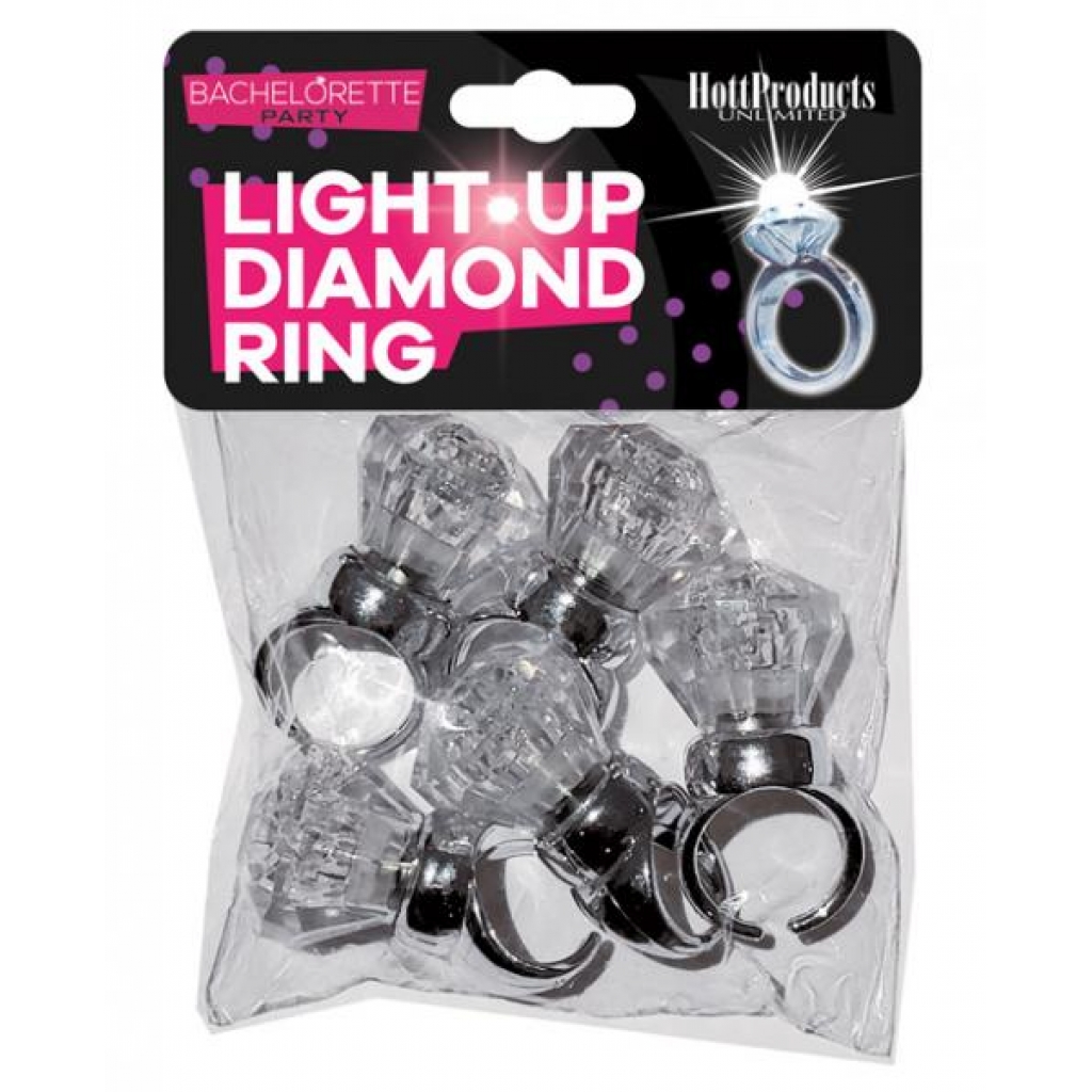 Light Up Diamond Ring Party Favors - Set of 5