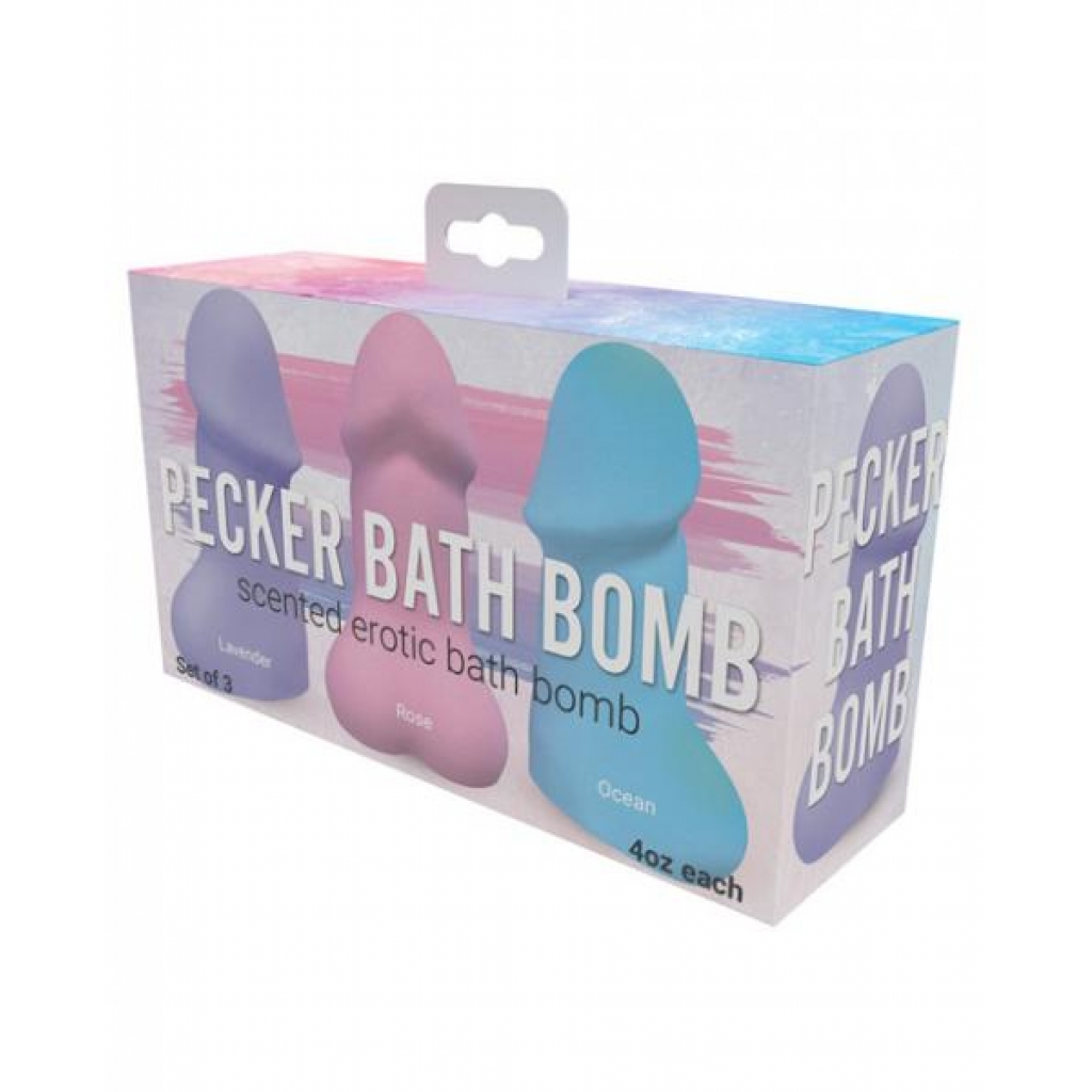 Pecker Bath Bombs - Sensual Aromatic Experience (Pack of 3)