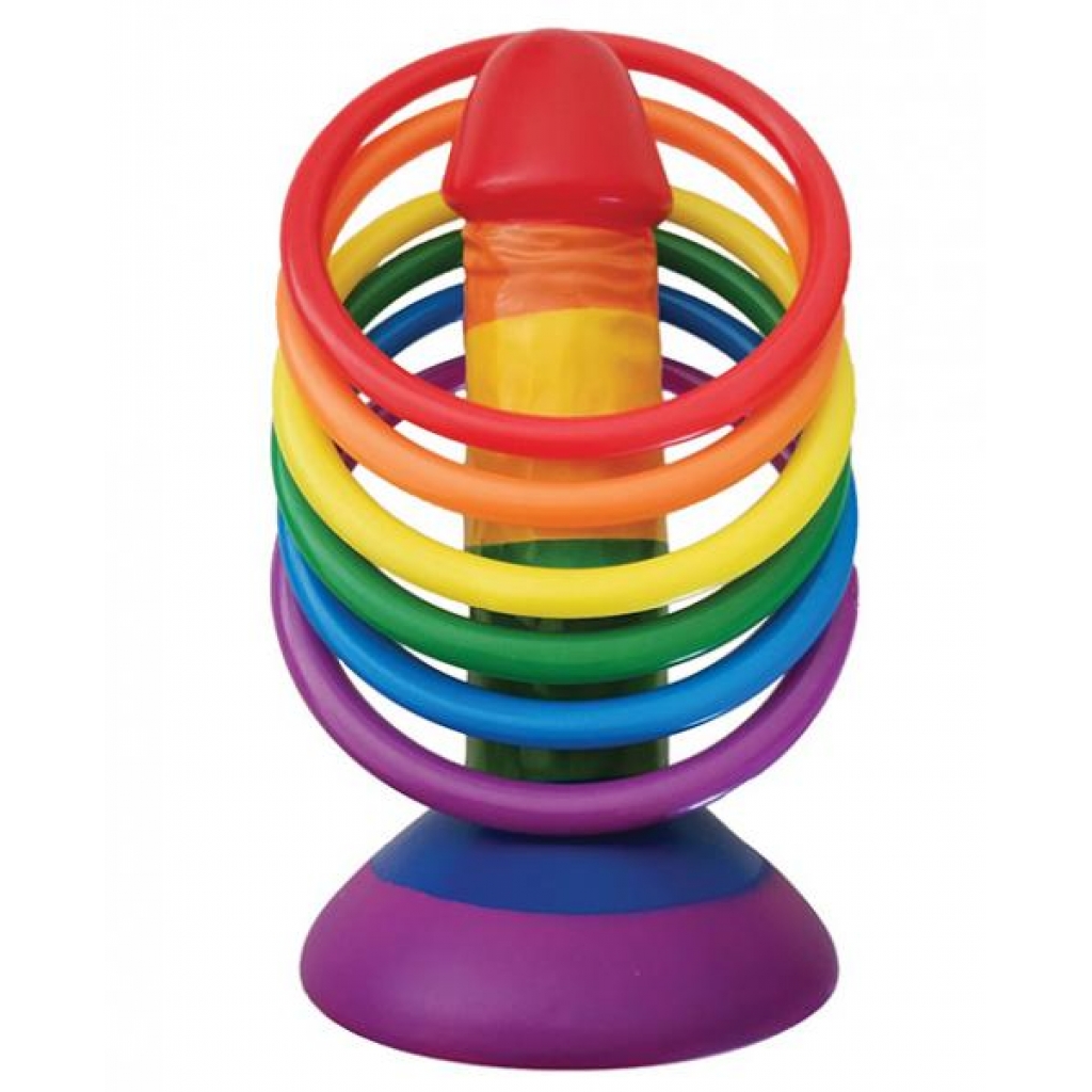 Rainbow Pecker Party Ring Toss Game