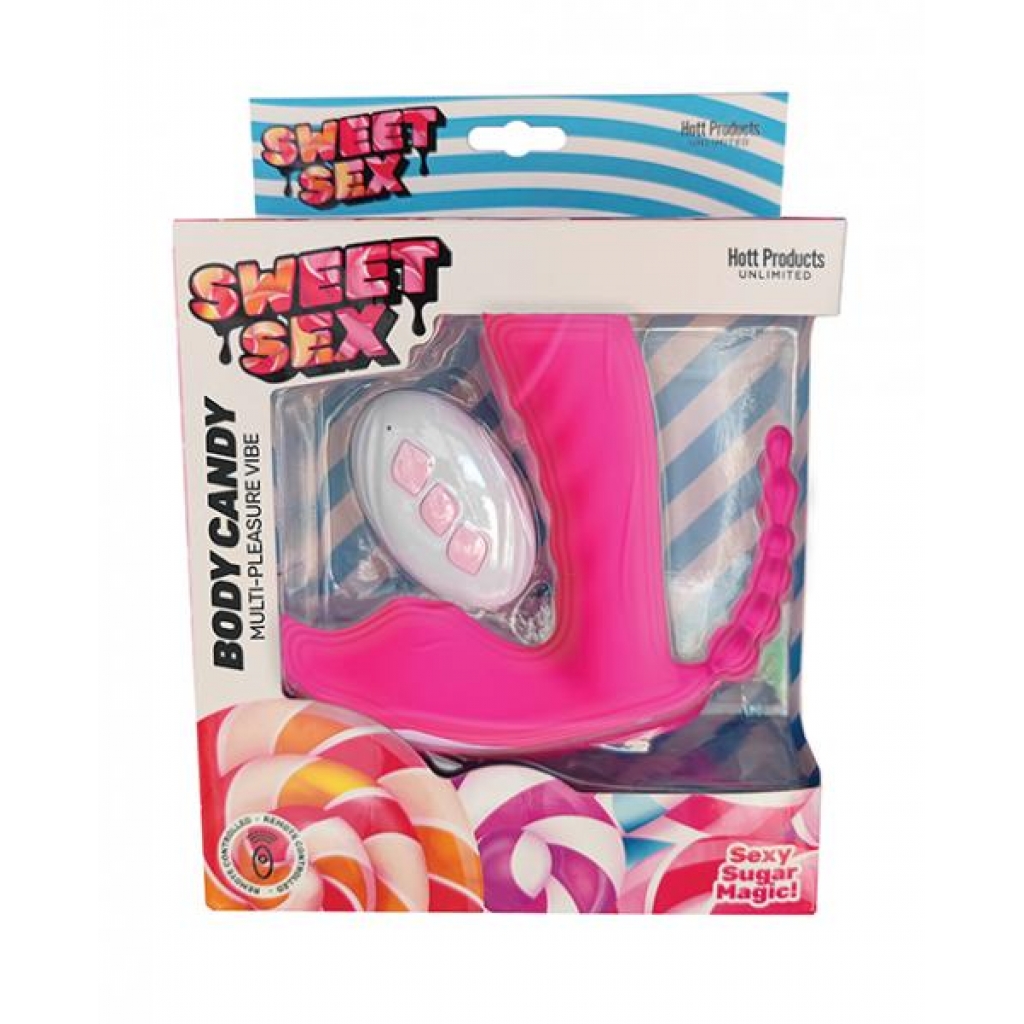 Sweet Sex Body Candy Multi Pleasure Vibe W/remote - Magenta