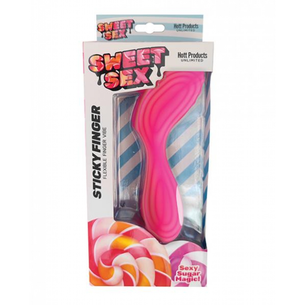 Sweet Sex Sticky Finger Flexible Finger Vibe - Magenta