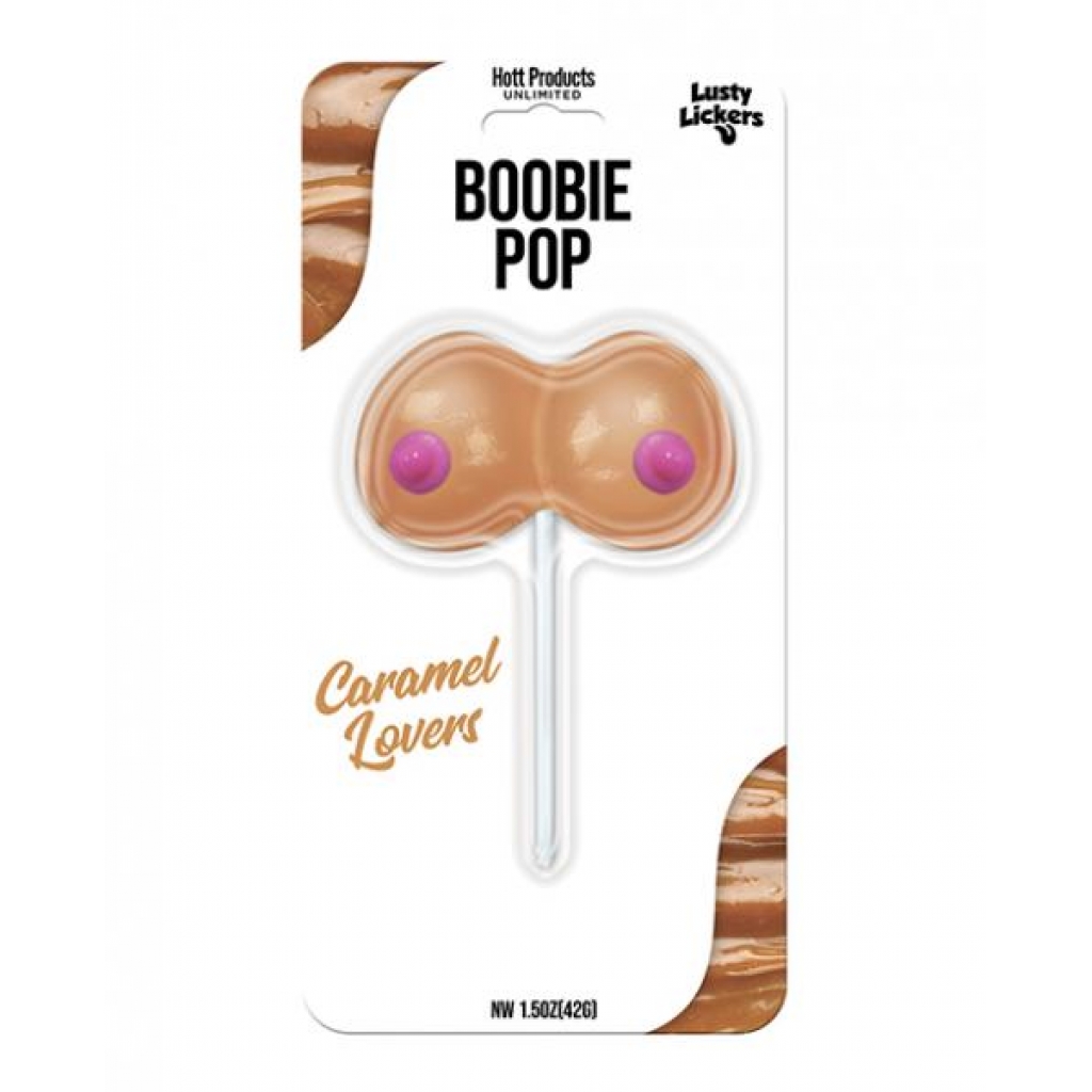 Lusty Lickers Boobie Pop - Caramel Flavor