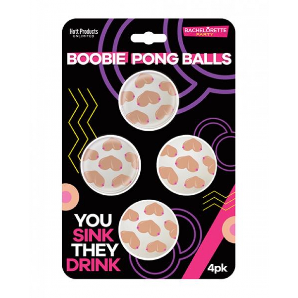 Boobie Beer Pong Balls - 4 Pk