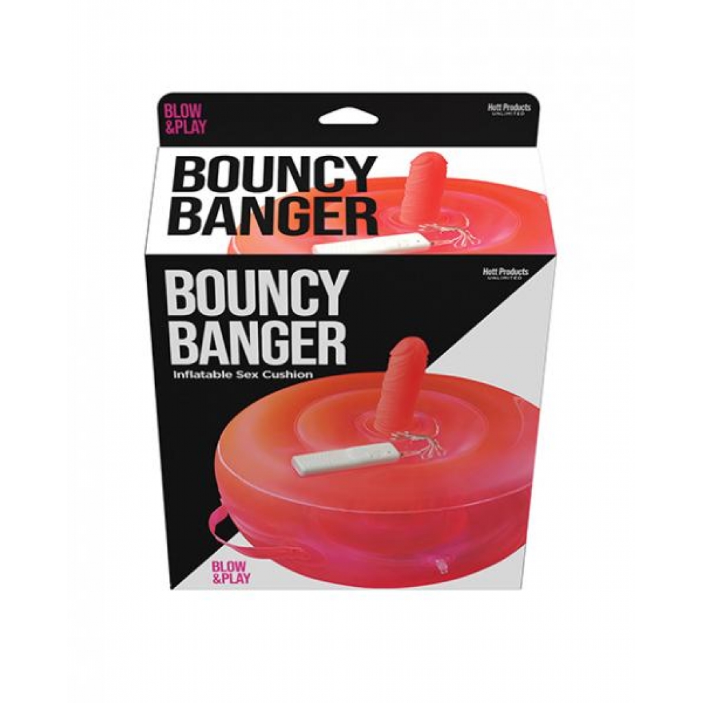 Bouncy Banger Inflatable Cushion with Vibrating Dildo for Fun Play