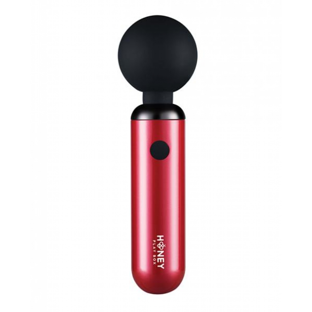 Pomi Wand Clit Tease Vibrating Wand in Deep Rose