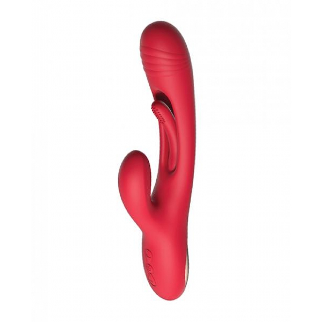 Bora-Rabbit Tapping G-Spot Vibrator - Red