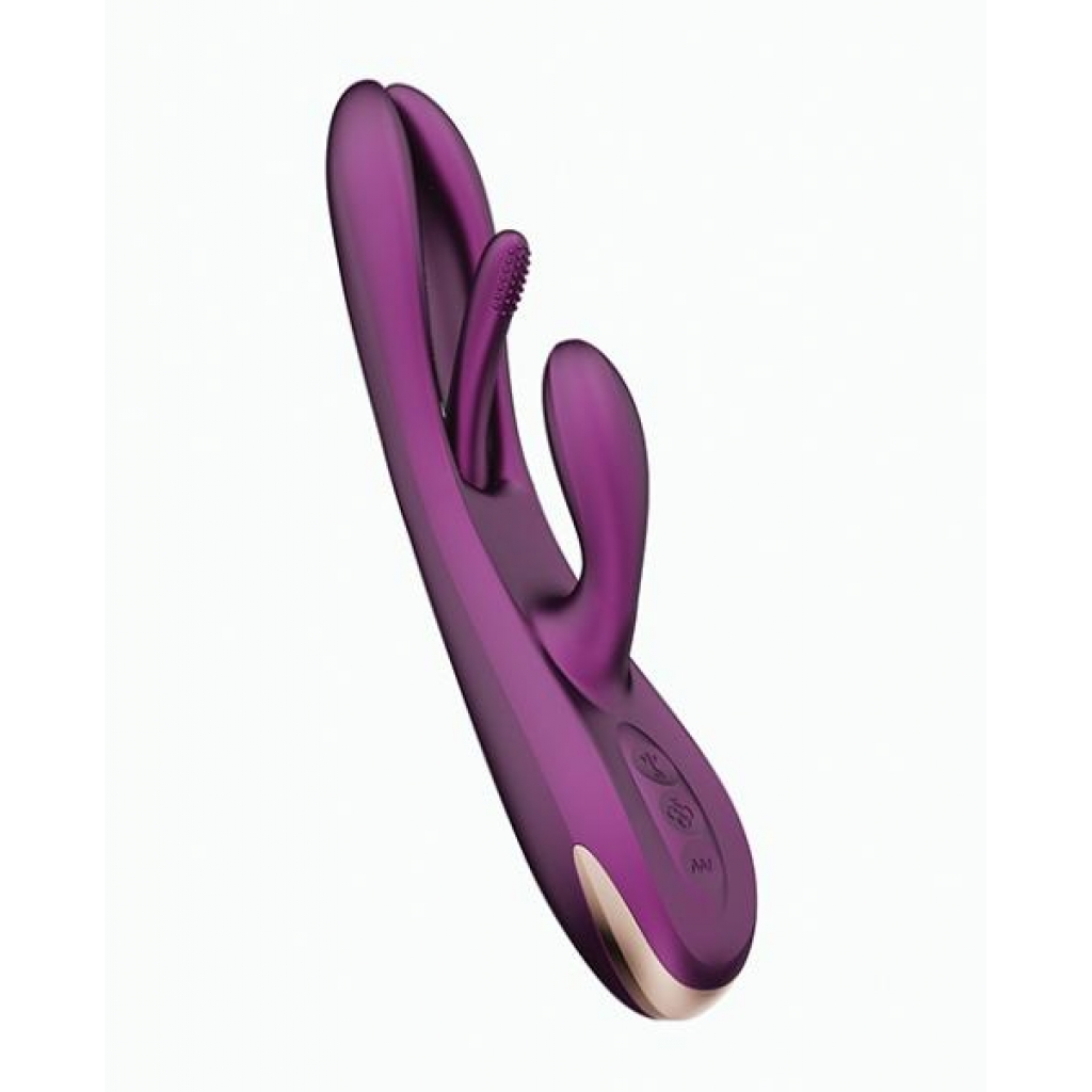 Terri App Controlled Kinky Finger Tapping Rabbit Vibrator - Purple