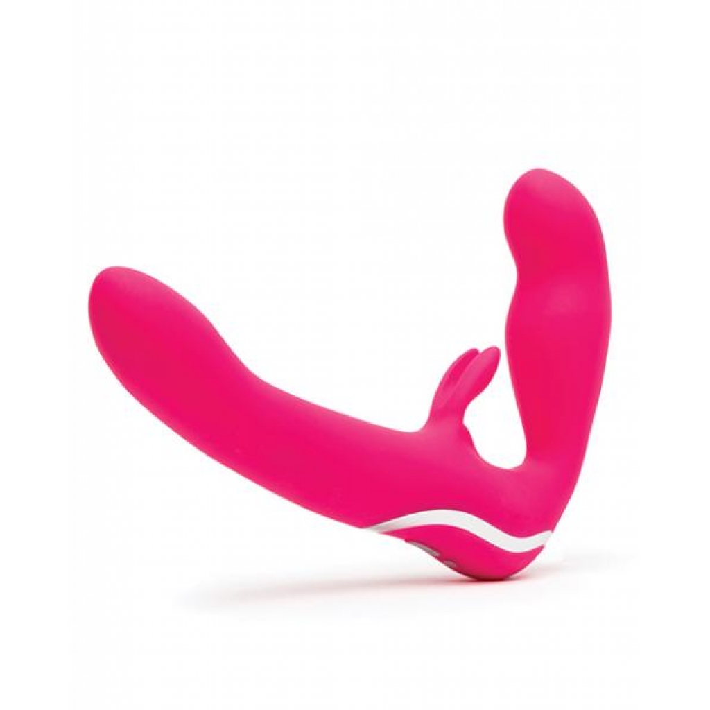 Happy Rabbit Strapless Strap-On Rabbit Vibe Pink