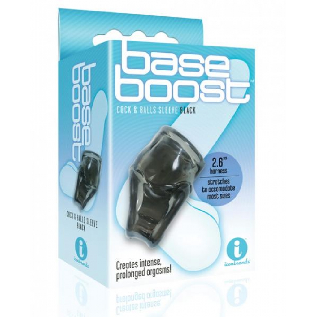 Base Boost Cock and Balls Sleeve - Black