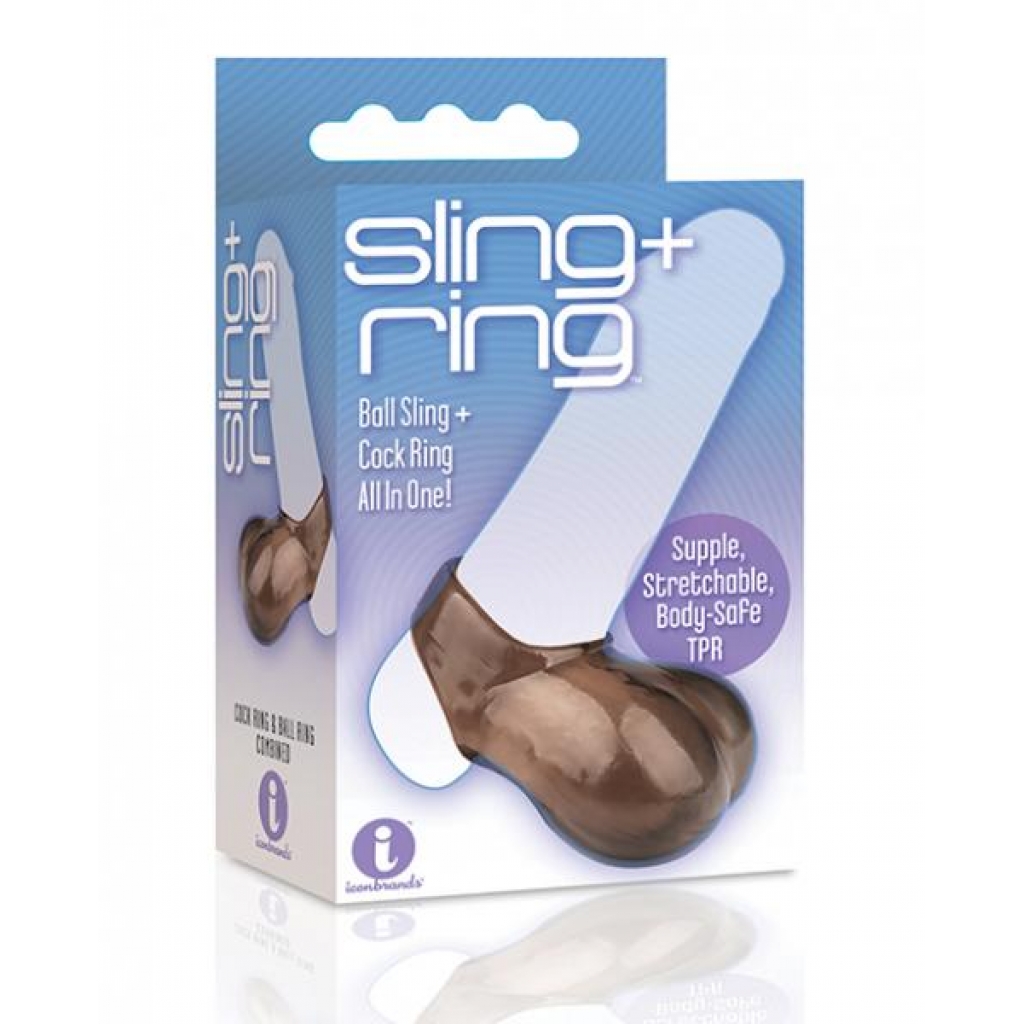 The Nines Ball Sling Plus Cock Ring - Innovative Dual Function