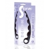 S-Curved Silicone Anal Beads - Black