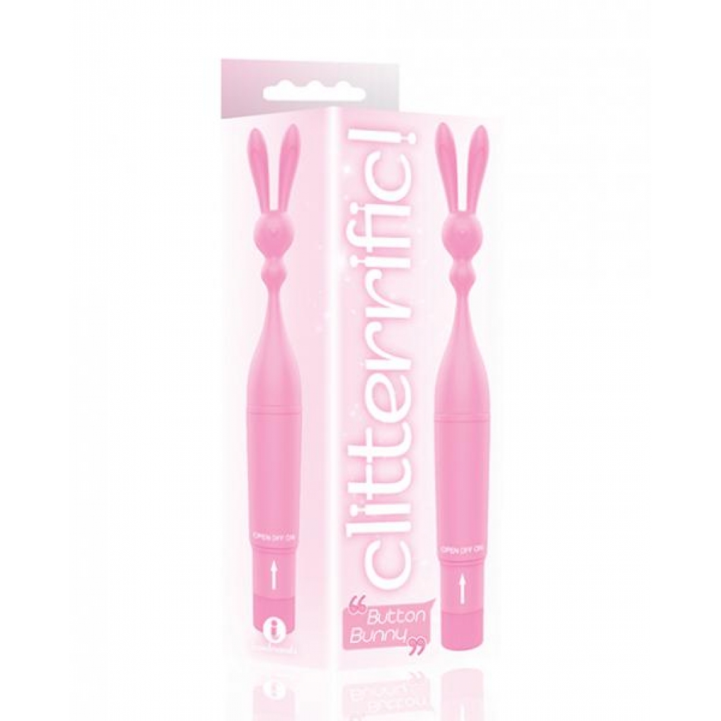 The 9's Clitterific! Button Bunny Clitoral Stimulator - Pink