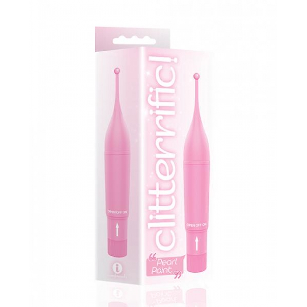 The 9's Clitterific! Pearl Point Clitoral Stimulator - Pink