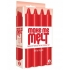 Make Me Melt Sensual Warm Drip Candles - 4 Pack Red