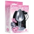 The Silver Starter Bejeweled Heart Steel Plug Pink