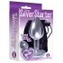 The Silver Starter Bejeweled Heart Stainless Steel Plug - Violet