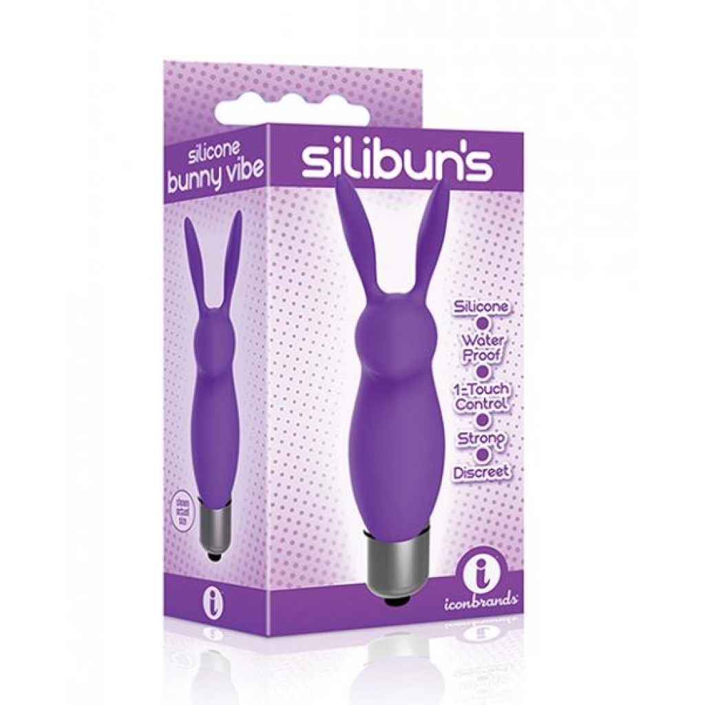 The 9's Silibuns Bunny Bullet Vibrator - Purple