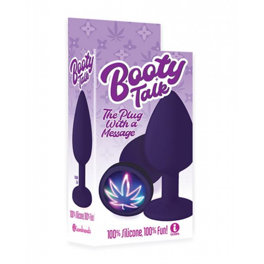 9's Booty Calls Neon Leaf Plug - Purple