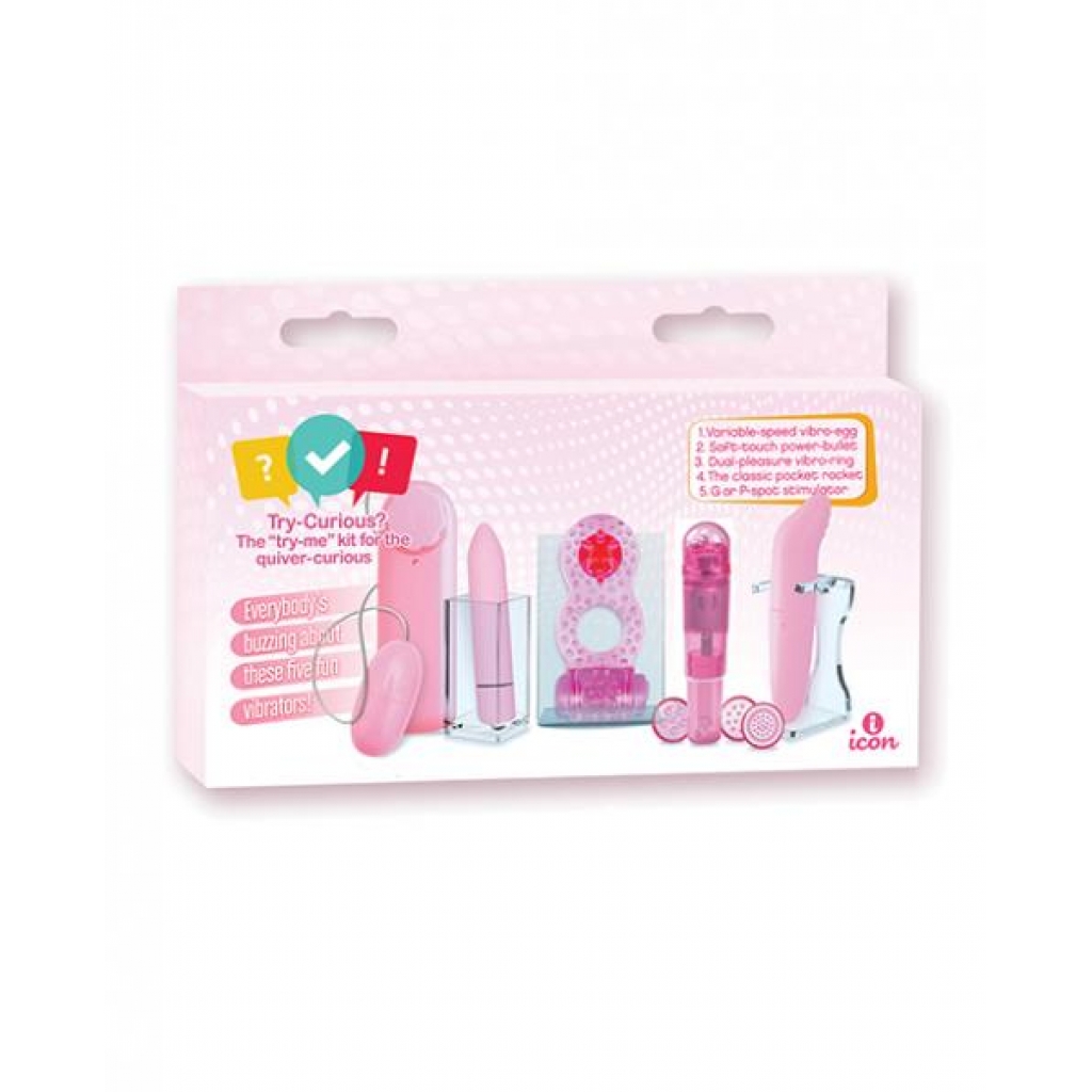 Try-Curious Vibe Set - Pink - Explore Your Desires