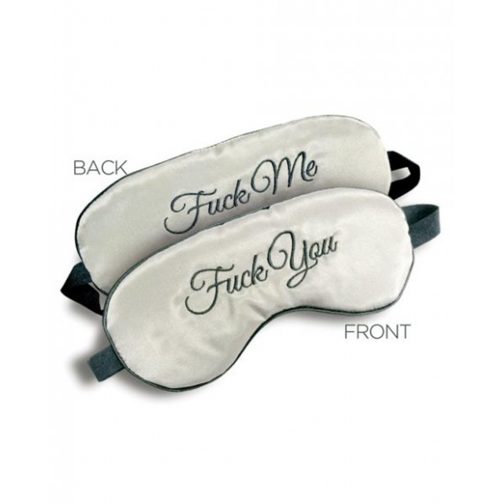 Reversible Silk Blindfold - 'F*ck Me / F*ck You'