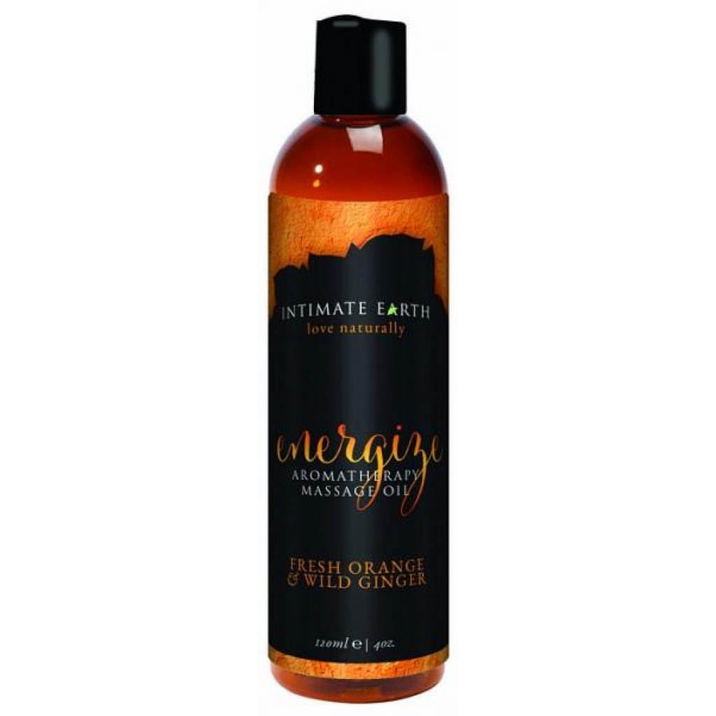 Intimate Earth Energize Massage Oil 4oz - Sensual Aromas