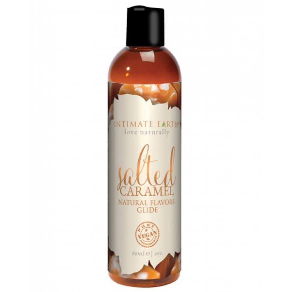 Intimate Earth Natural Flavors Glide - 60 ml Salted Caramel