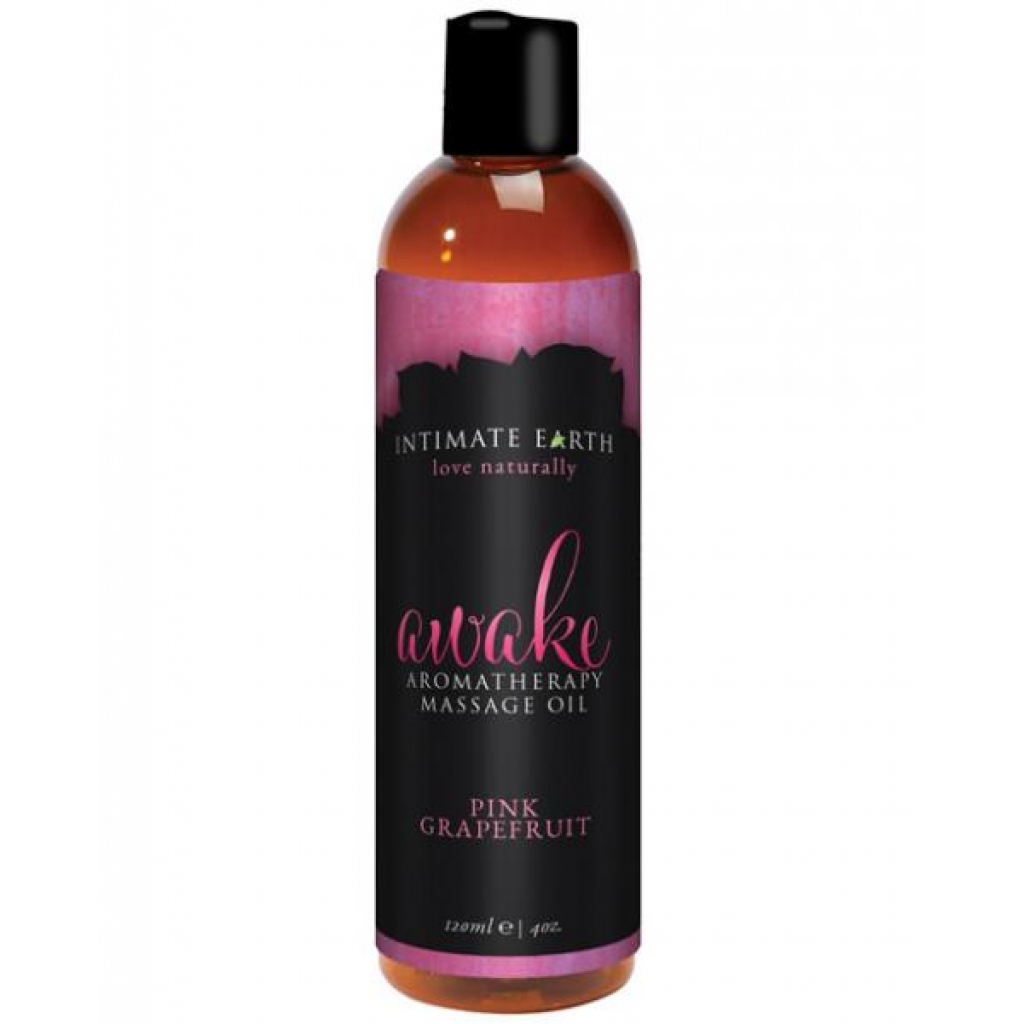 Intimate Earth Awake Massage Oil - 4oz for Soothing Sensations