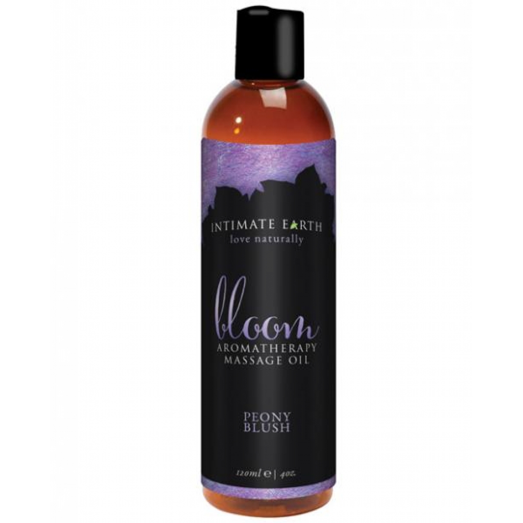 Intimate Earth Bloom Massage Oil - 4oz - Elevate Your Sensual Experience