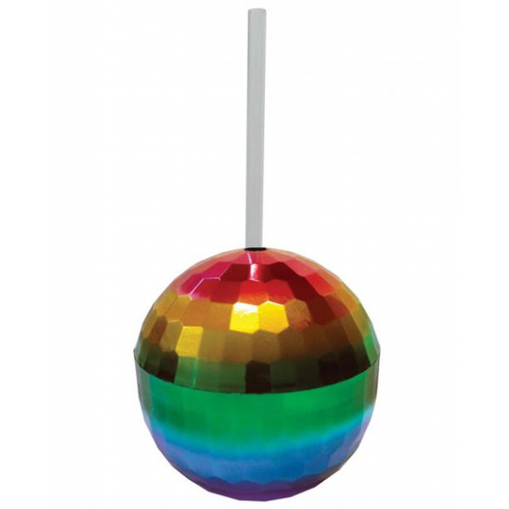 Funky Rainbow Disco Ball Cup for Fun Gatherings