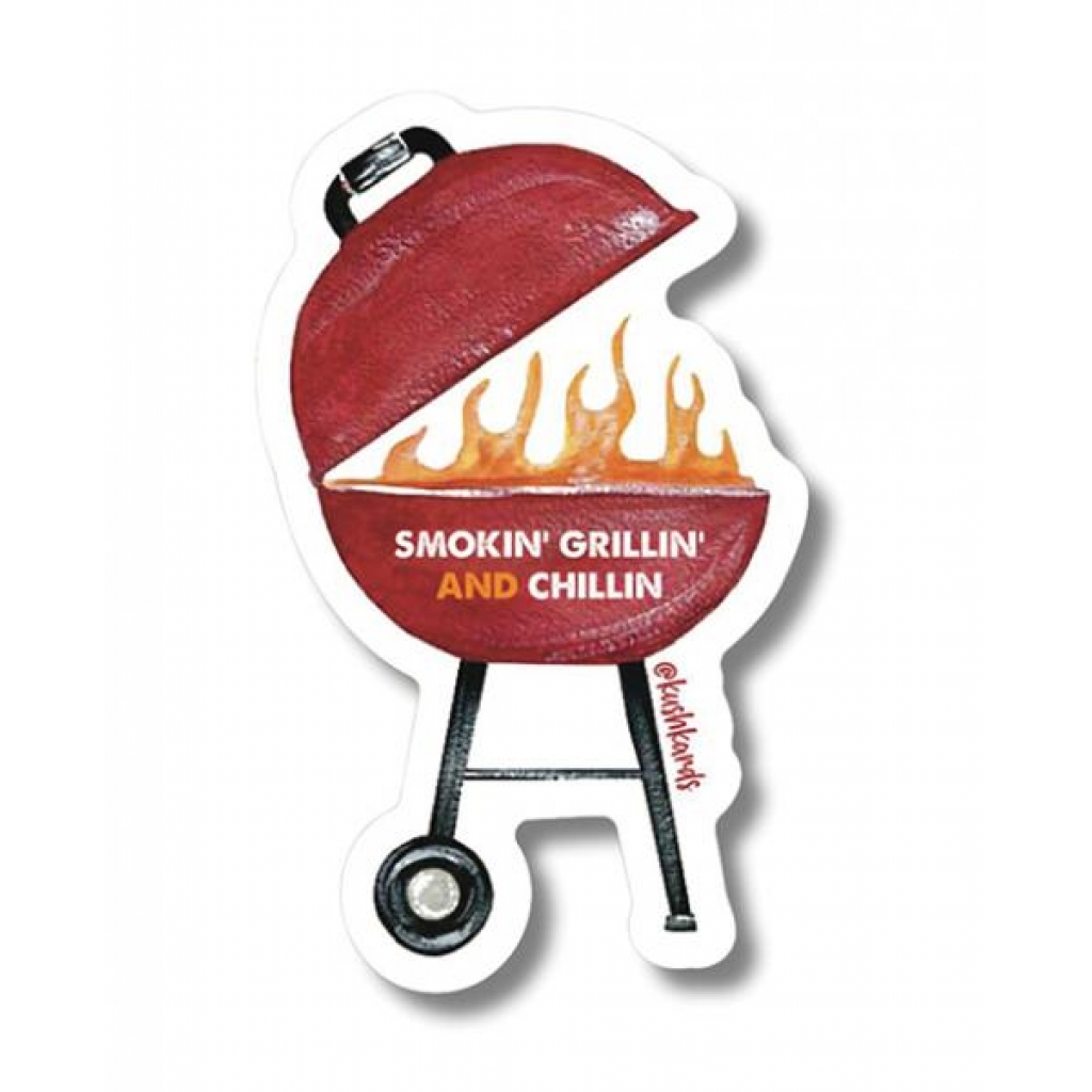 Grillin' Chillin' Sticker - Pack of 3