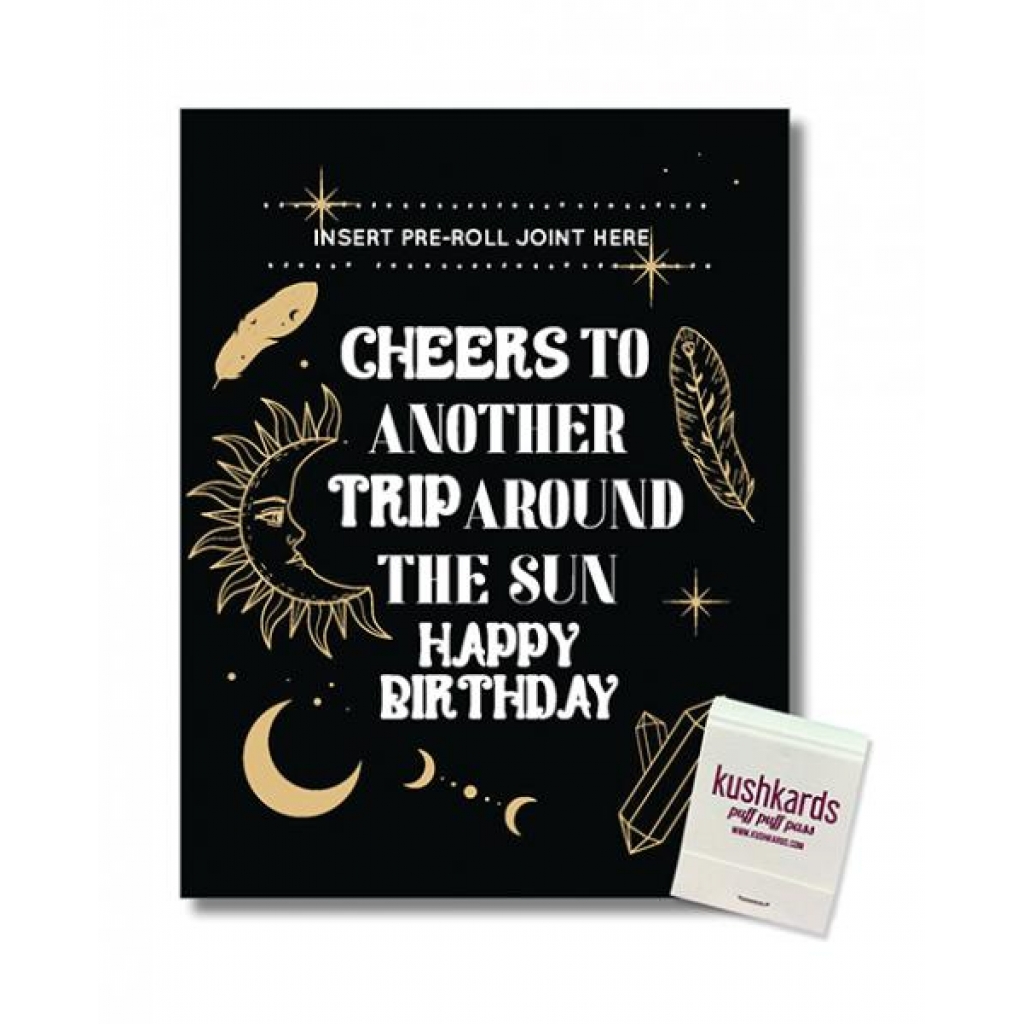 Cheers To Another Trip Around The World Greeting Card With Matchbook