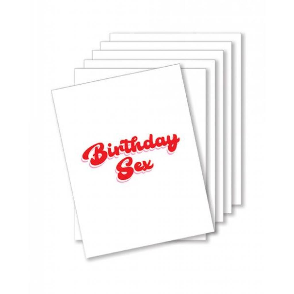 Birthday Sex Naughty Greeting Card - Pack Of 6