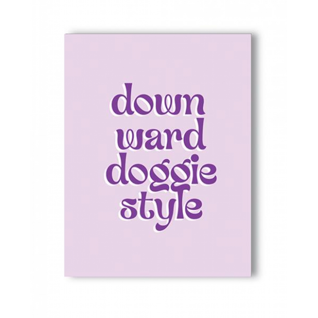 Downward Doggie - Cheeky Greeting Card