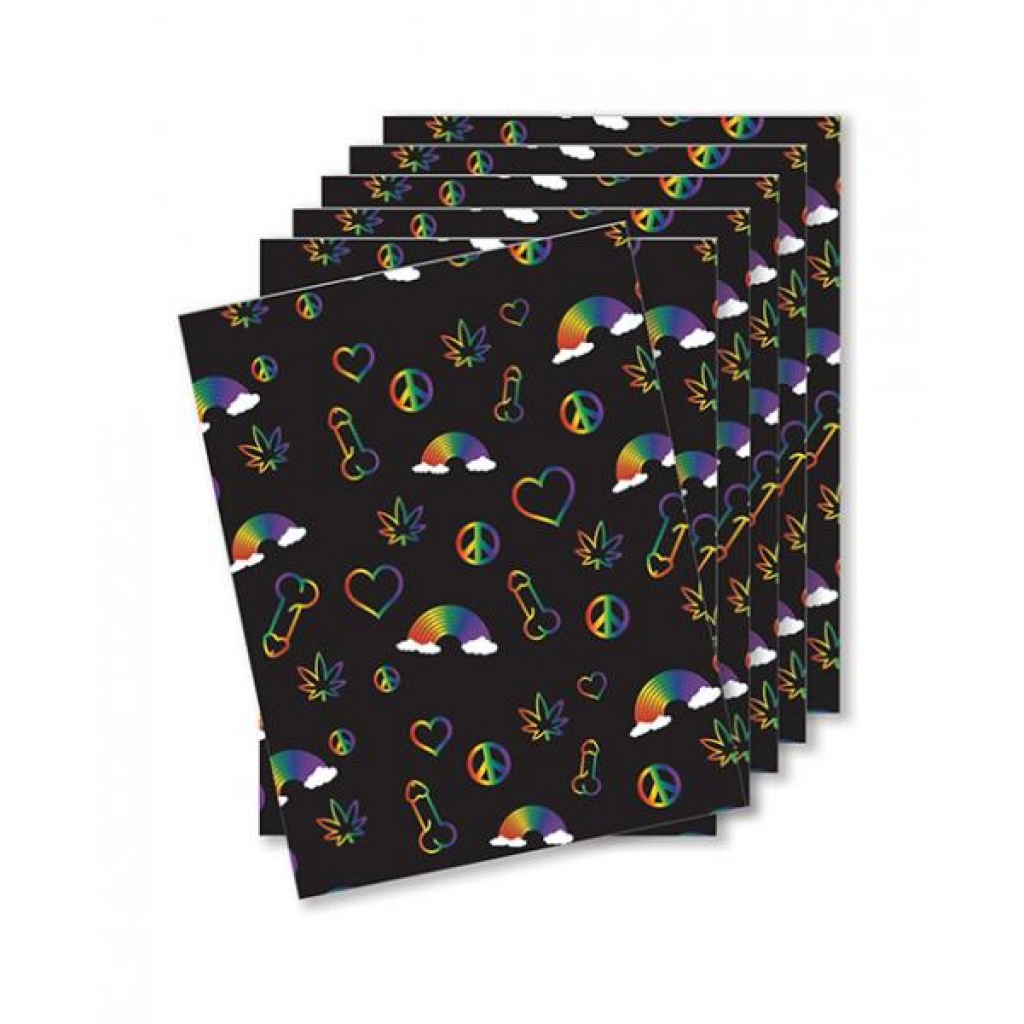 Rainbow Penis Greeting Card Pack of 6