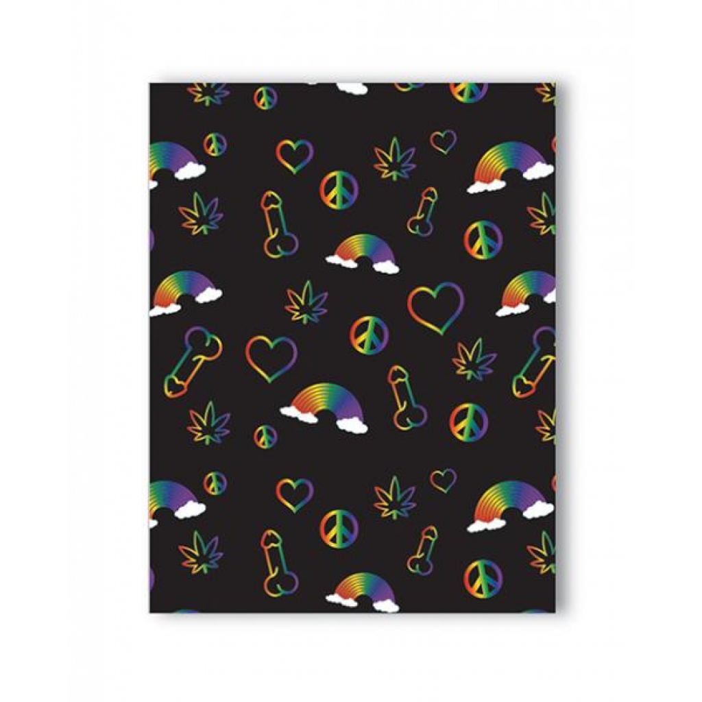 Rainbow Penis Naughty Greeting Card