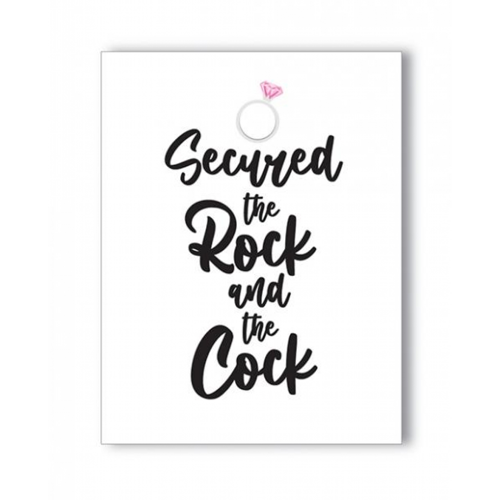 Rock Cock Bachelorette Greeting Card