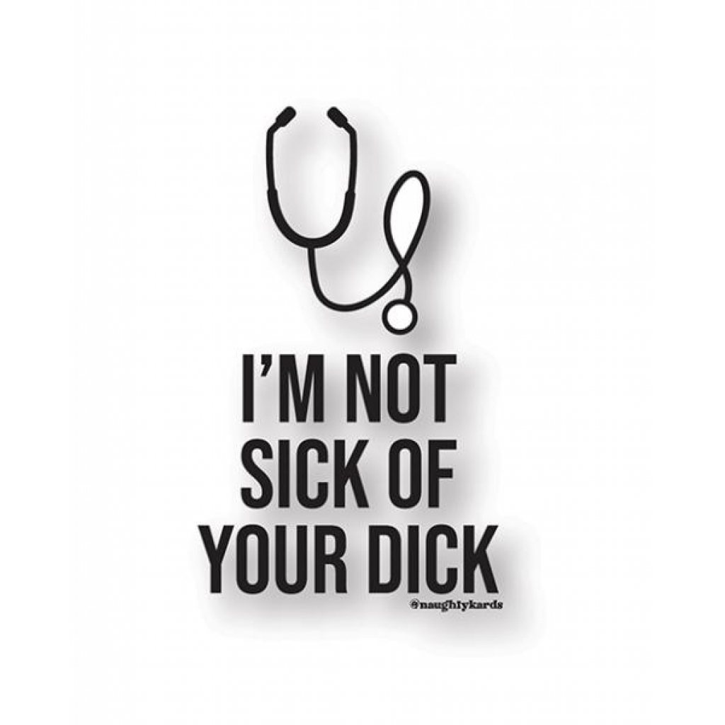 Sick Dick Naughty Sticker - Fun Pack of 3