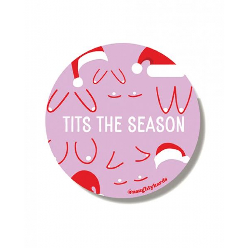 Cheeky 'Tits The Season' Holiday Sticker - Pack of 3