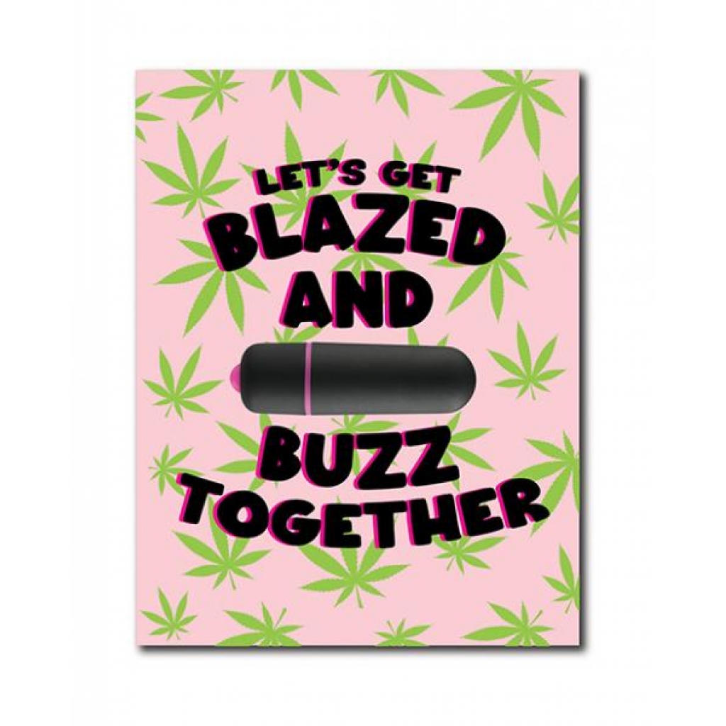 420 Foreplay Blazed Greeting Card with Rock Candy Vibrator