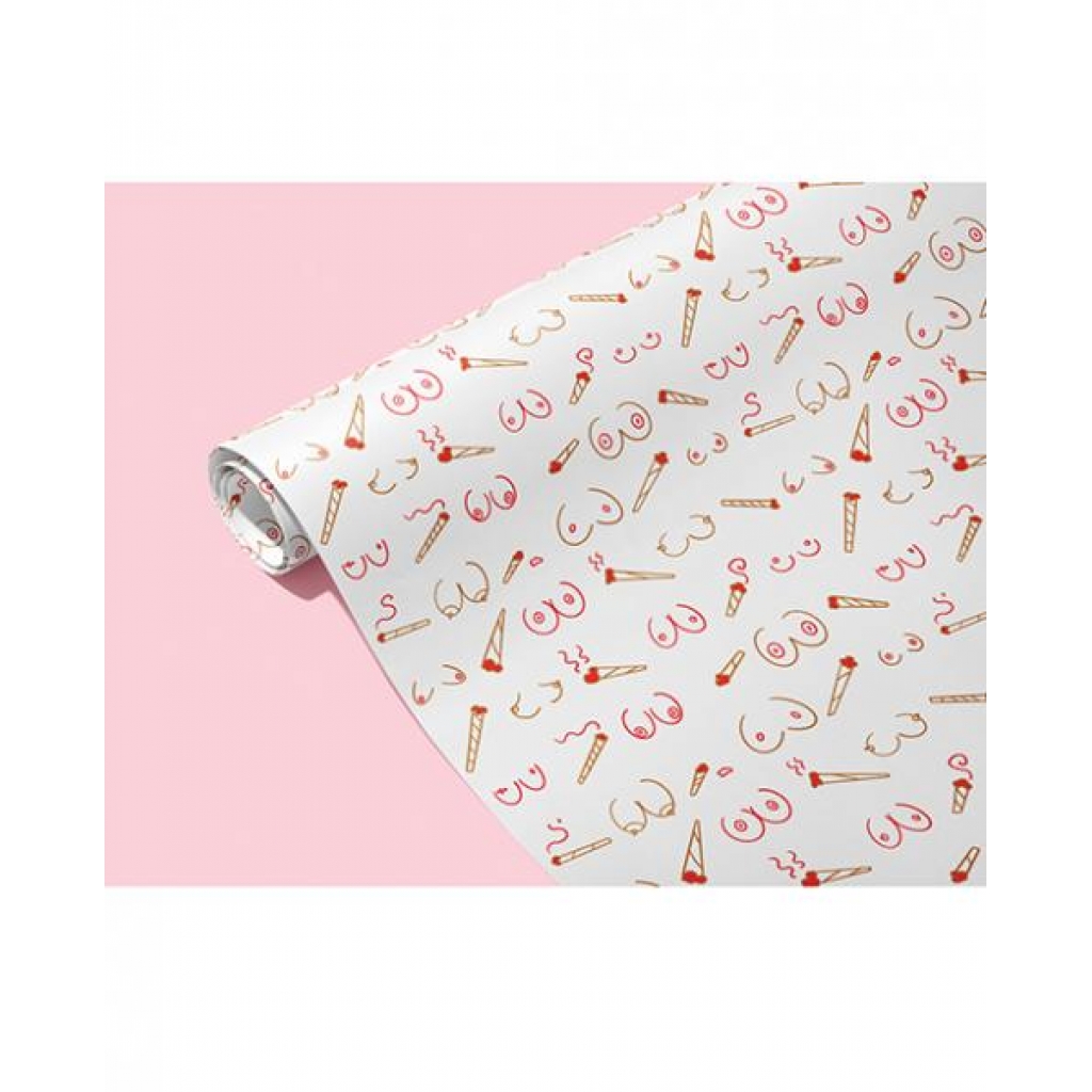 Doobies and Boobies Naughty Wrapping Paper