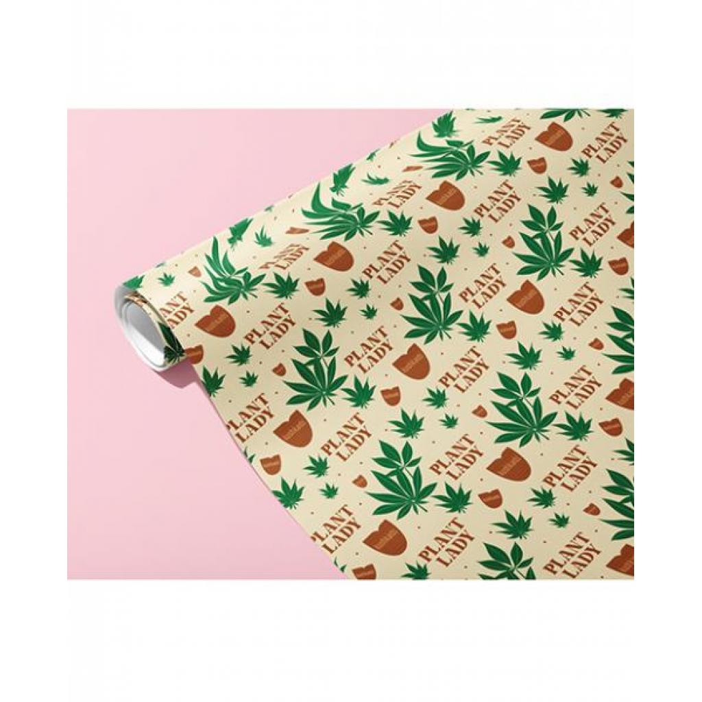 Plant Lady Cannabis Gift Wrapping Paper