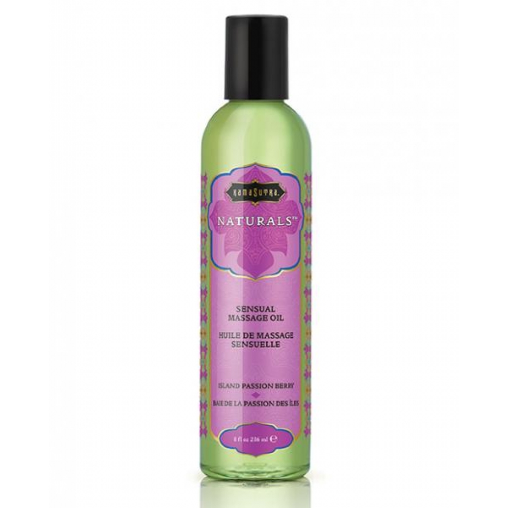 Kama Sutra Naturals Massage Oil: Island Passion Berry - 8oz