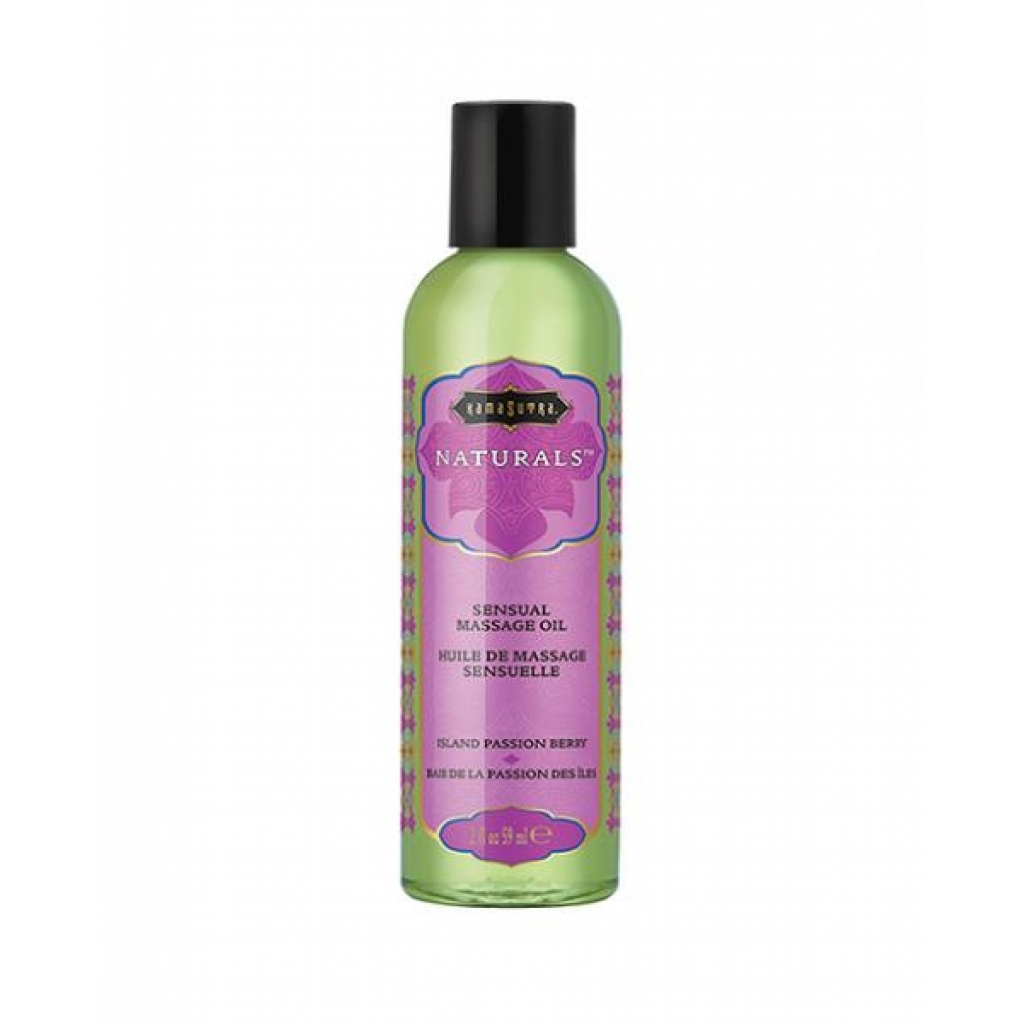 Kama Sutra Naturals Massage Oil - 2 Oz Island Passion Berry